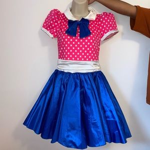 pink and blue costume